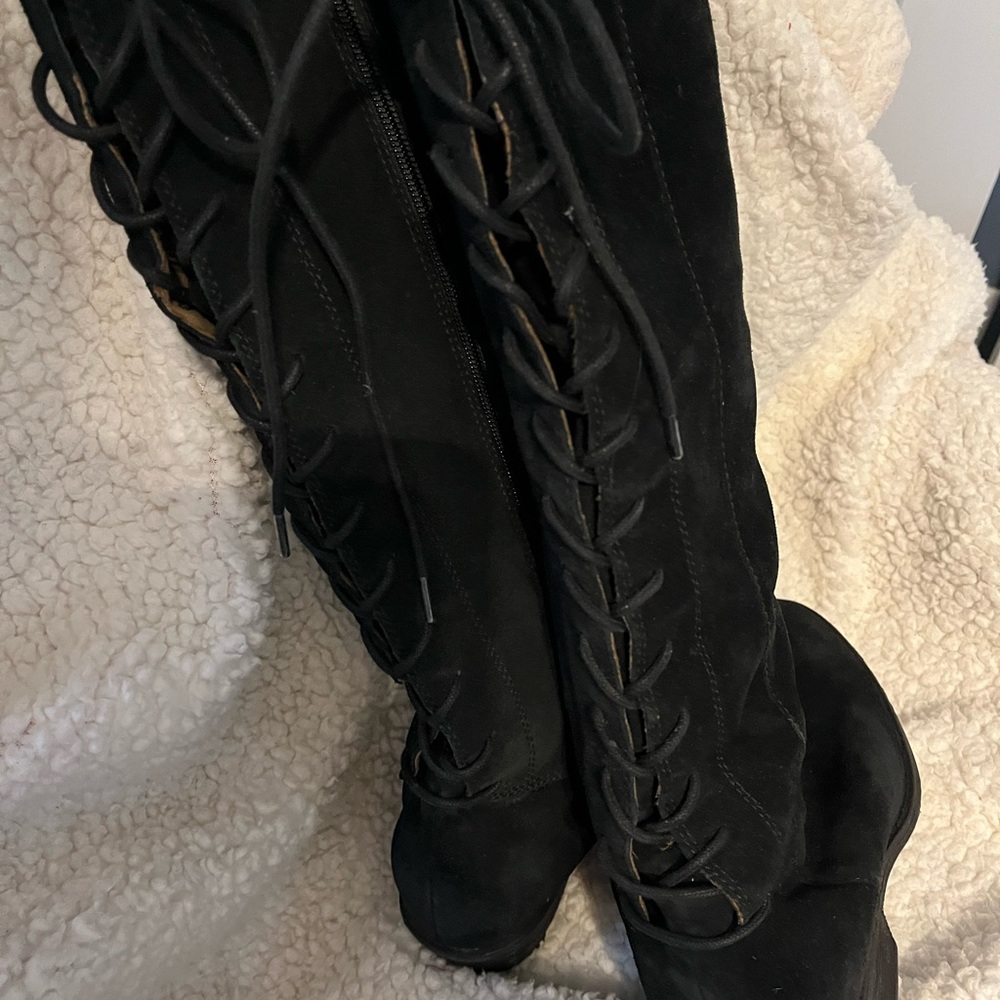 Black Suede Sofft Sharnell waterproof boots